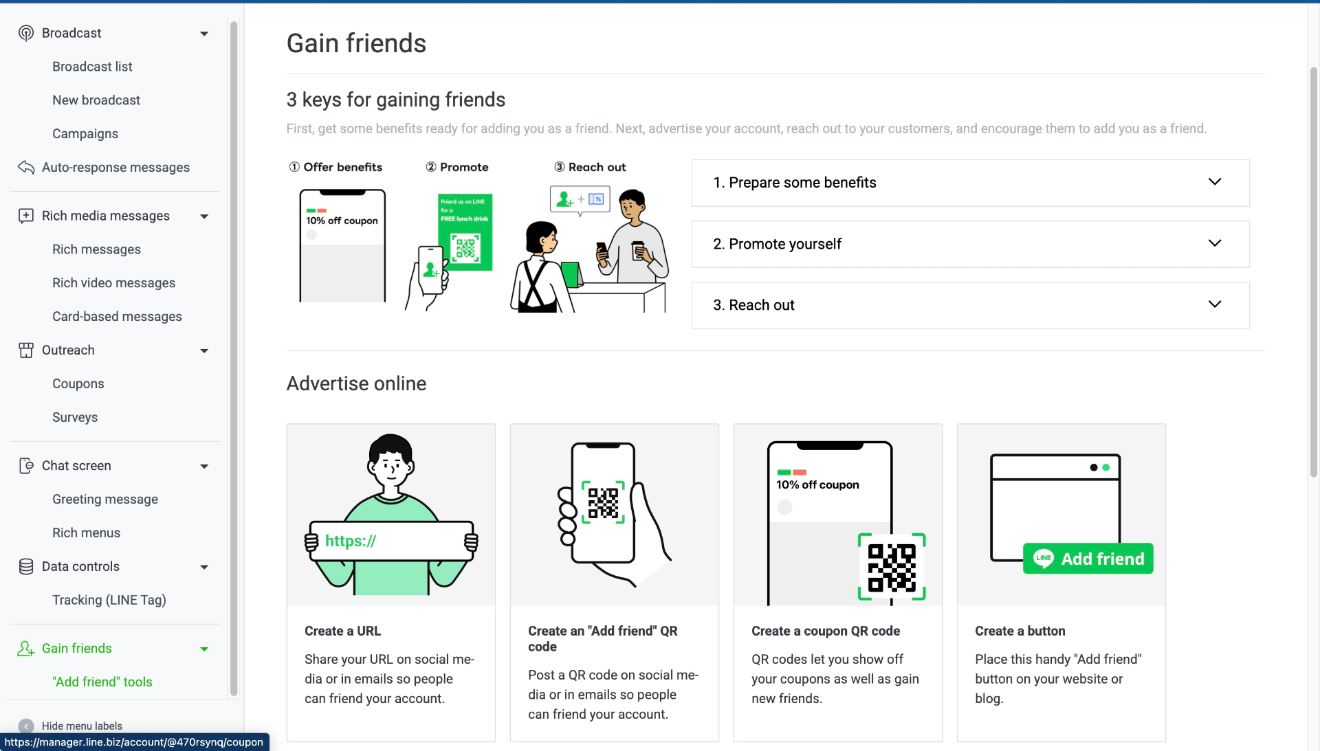 Tools to help people add you as a friend